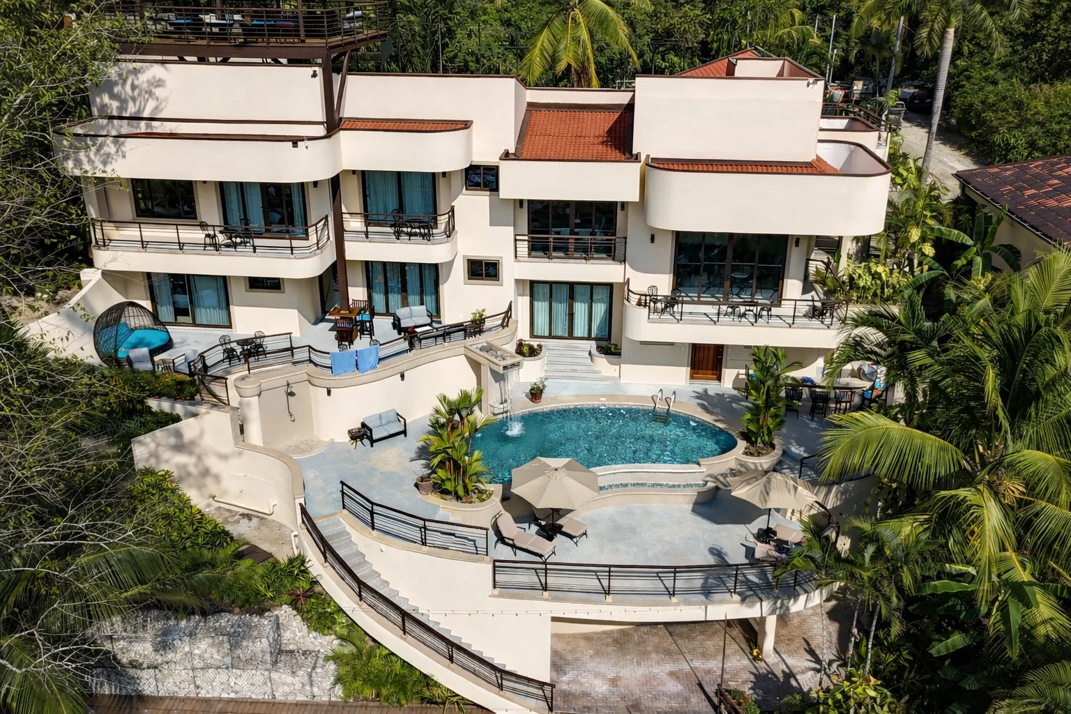 Beachfront villa at the estate