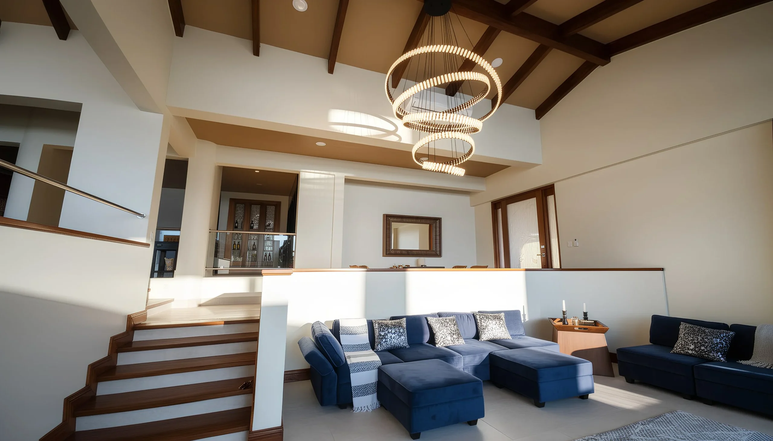 Open air living space at the estate