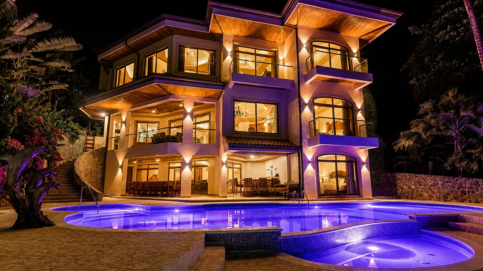 Palacio Tropical with secluded beach access
